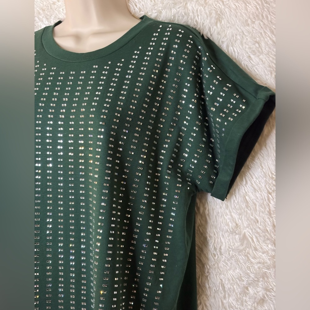 Embellished Green Top